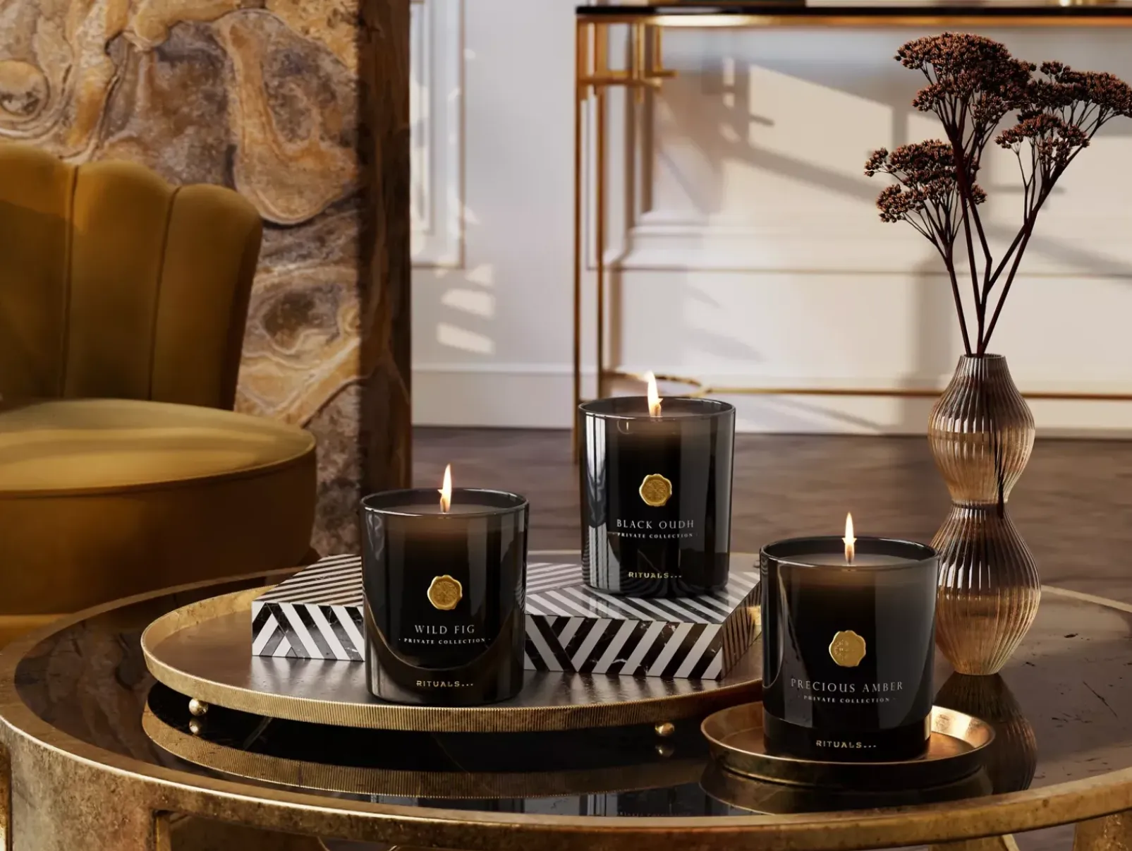 Rituals Candele Profumate|Black Oudh Scented Candle