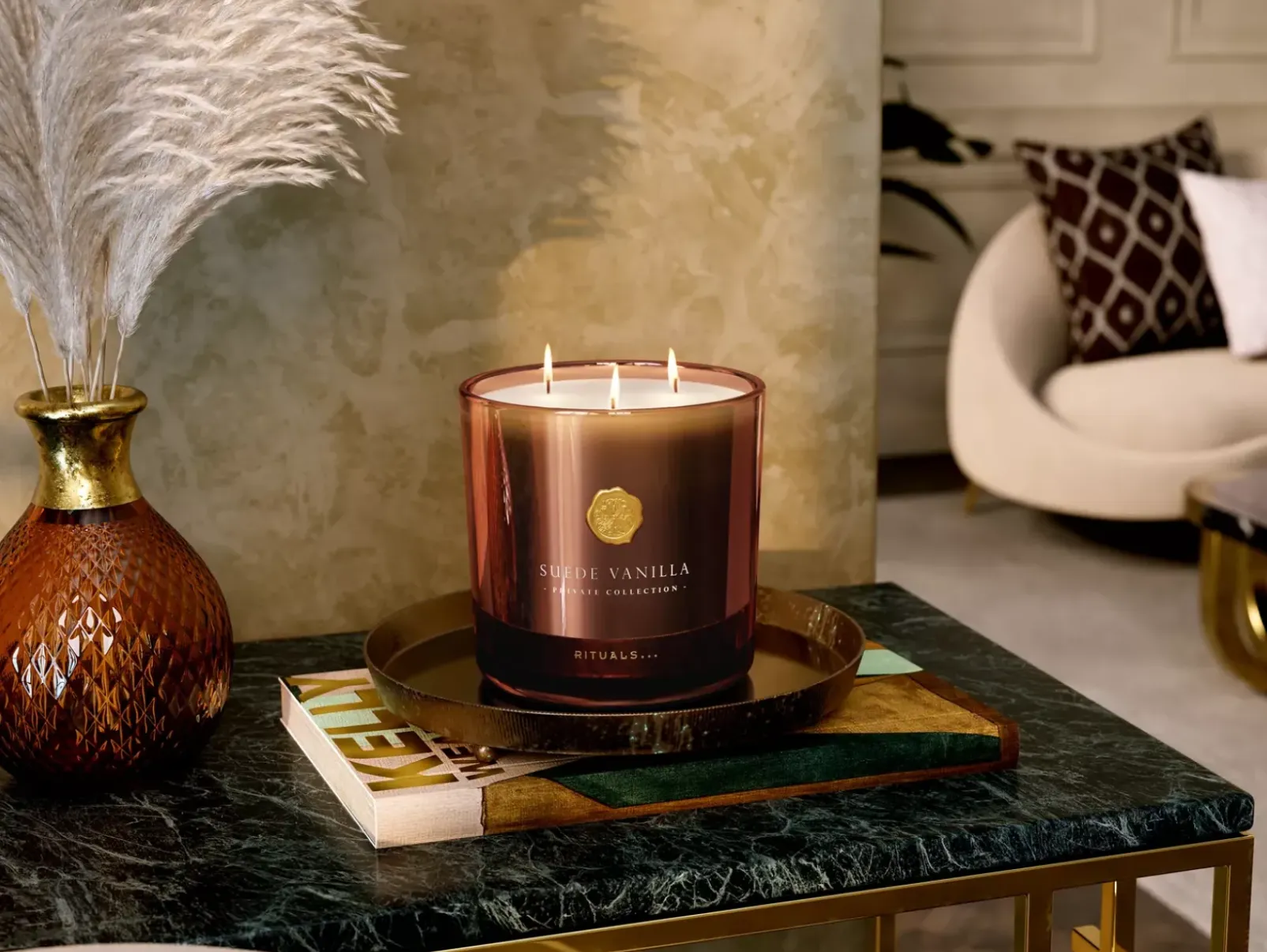 Rituals Candele Profumate|Medium Suede Vanilla Scented Candle